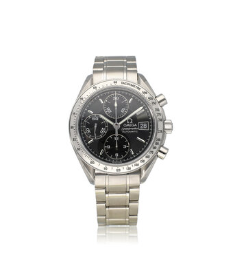 Omega Speedmaster Date  steel automatic chronograph black