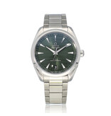 Omega Seamaster Aqua Terra 150M Co-Axial Master Chronometer 41 steel green 2021 box + papers