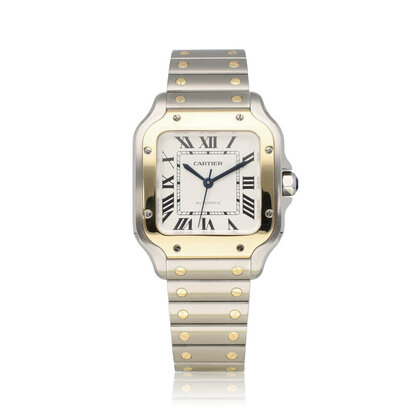 Santos de Cartier  Medium yellow gold steel 2024 | ref. 4075 | box + papers