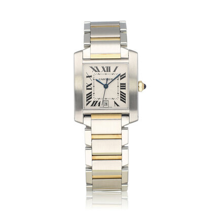 Tank Française Large steel yellow gold - silver large LM