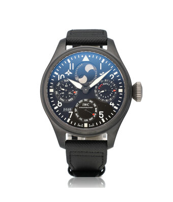 IWC Big Pilot perpetual calendar Perpetual Calendar Top Gun 48 ceramic blue 2016 B+P | NEW IWC