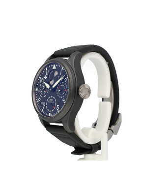 IWC Big Pilot perpetual calendar Perpetual Calendar Top Gun 48 ceramic blue 2016 B+P | NEW IWC