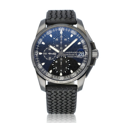 Mille Miglia GT XL Chrono speed black  steel black Limited B+P | NEW CHOPARD SERVICE