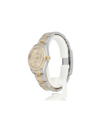 Rolex Datejust 31 steel gold champagne diamond Oyster 2022 box + papers