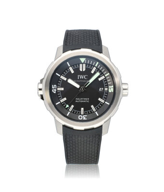 IWC Aquatimer Automatic 42 steel black turquoise 2023 with box + papers