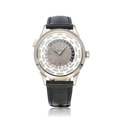 Complications World Time 39,5 white gold grey 2022 box + papers