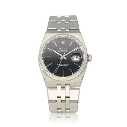 Datejust Oysterquartz steel black Jubilee 1981 box + papers