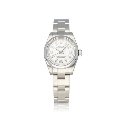 Oyster Perpetual 26 steel white domed Oyster 2011 box + papers