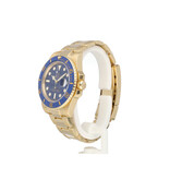 Rolex Submariner Date 40 yellow gold blue - bluesy ceramic Oyster 2015 B+P | NEW ROLEX SERVICE