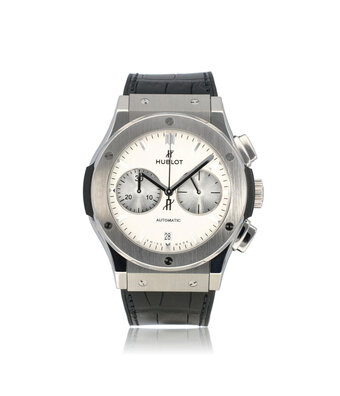 Hublot Classic Fusion Chronograph Titanium Opalin 45 Opaline 2022 box + papers