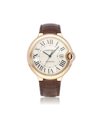 Cartier Ballon Bleu de Cartier  42 rose gold auto | ref. 2999 | + box | NEW CARTIER STRAP