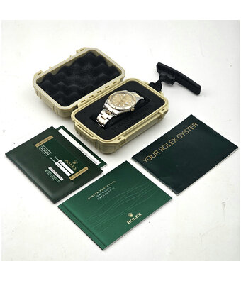 Rolex Datejust II 41 steel - yellow gold champagne Oyster 2008 + papers