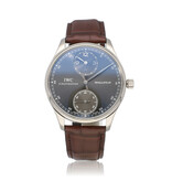 IWC Portugieser Regulateur 44 Portuguese white gold grey | NEW IWC STRAP