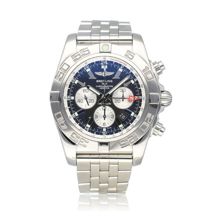 Chronomat GMT  steel black + box