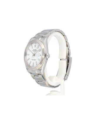 Rolex Datejust 41 steel white index Oyster 2024 box + papers