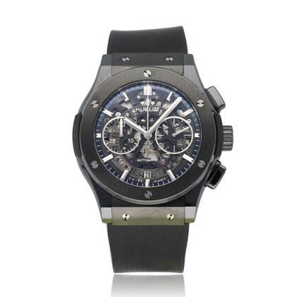 Classic Fusion Aero Black Magic Chrono 45 ceramic skeleton black + box
