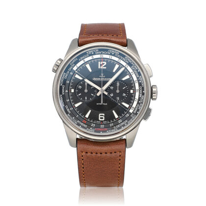 Polaris Chronograph Worldtime 44 titanium | ref. Q905T471 | 2018 B+P | NEW JLC SERVICE