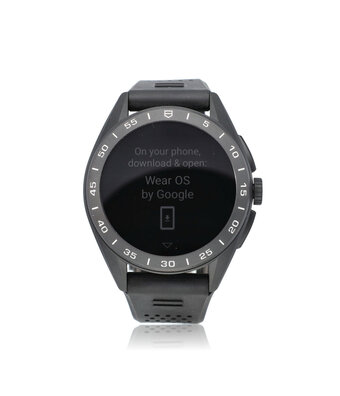 TAG Heuer Connected Calibre E4  45 ceramic rubber OLED Qualcomm smartwatch box + papers