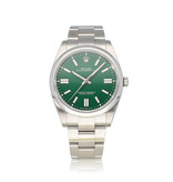 Rolex Oyster Perpetual 41 steel green domed Oyster - Bulbasaur - 2023 B+P | NEW ROLEX SERVICE