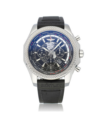 Breitling Bentley B05 Unitime 49 steel black 2016 B+P | NEW BREITLING SERVICE