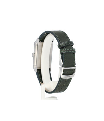 Jaeger-LeCoultre Reverso Small Seconds 46 steel green leather 2022 B+P | NEW JLC SERVICE