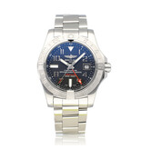 Breitling Avenger GMT 43 steel black dial 2019 B+P | NEW BREITLING SERVICE