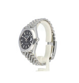 Rolex Datejust 41 steel black index domed Jubilee 2023 box + papers