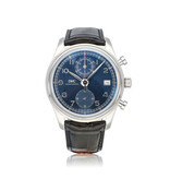 IWC Portugieser Chronograph Classic Edition Laureus Sport for good 42 steel blue | NEW IWC STR