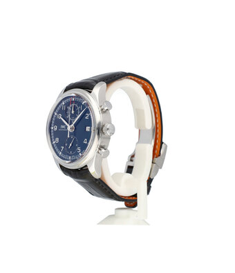 IWC Portugieser Chronograph Classic Edition Laureus Sport for good 42 steel blue | NEW IWC STR