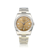 Rolex Oyster Perpetual 36 steel white grape - peach 2014 B+P | NEW ROLEX SERVICE