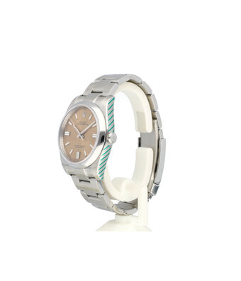 Rolex Oyster Perpetual 36 steel white grape - peach 2014 B+P | NEW ROLEX SERVICE
