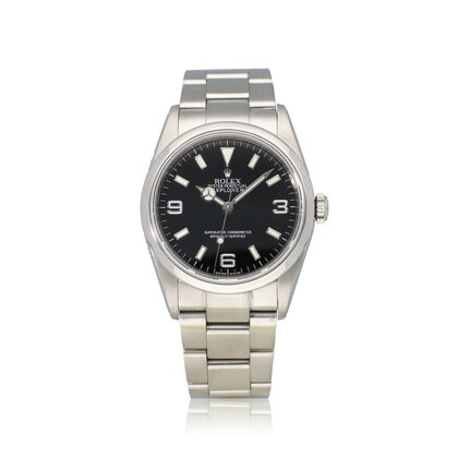 Explorer  36 steel black rehaut  / RRR M-serial - 2010 box + papers