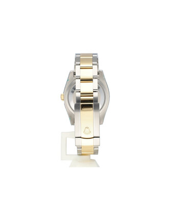 Rolex Datejust 36 steel - yellow gold brown - choco 2012 B+P | NEW ROLEX SERVICE