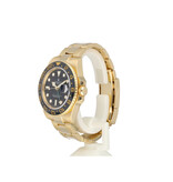 Rolex GMT-Master II 40 yellow gold black Oyster 2009 box + papers