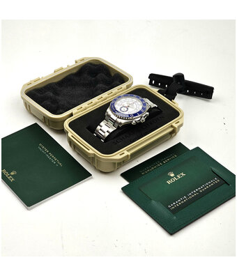 Rolex Yacht-master II steel ceramic blue 2021 + papers