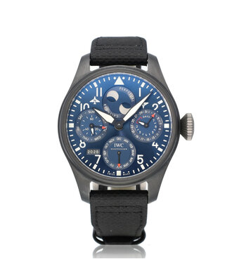 IWC Big Pilot's Watch Perpetual Calendar Edition Rodeo Drive 47 ceramic black blue 2021 B+P