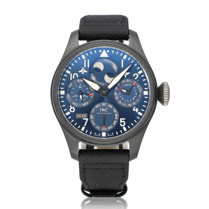 Big Pilot's Watch Perpetual Calendar Edition Rodeo Drive 47 ceramic black blue 2021 B+P