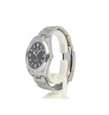 Rolex Explorer  39 steel black domed Oyster 2011 box + papers