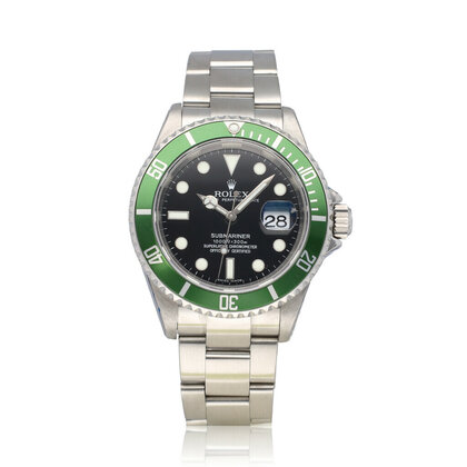 Submariner Date 40 steel Kermit - Green - Z-serial - 2006 box + papers