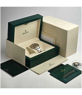 Rolex Yacht-master 37 steel - rose gold brown / choco medium 2021 box + papers