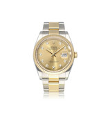 Rolex Datejust 36 steel - yellow gold factory champagne diamond Oyster