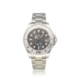 Rolex Yacht-master 37 steel - platinum slate / grey midsize 2019 box + papers