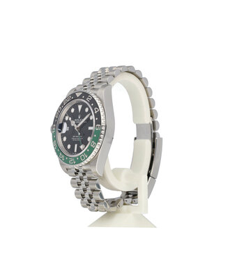 Rolex GMT-Master II 40 steel left - lefty - Sprite green Jubilee 2022 box + papers