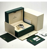 Rolex Datejust II 41 steel  - white gold fluted blue index Oyster 2017 box + papers