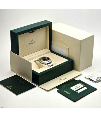 Rolex Datejust II 41 steel  - white gold fluted blue index Oyster 2017 box + papers