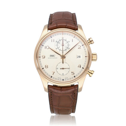 Portugieser Chronograph Classic 42 rose gold 2018 box + papers