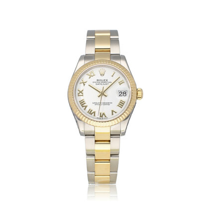 Datejust 31 steel - yellow gold white roman Oyster 2019 box + papers
