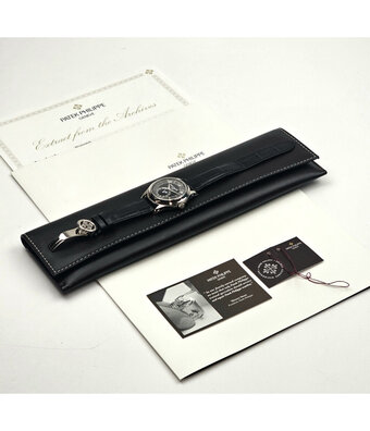 Patek Philippe annual calendar  40 white gold moonphase | NEW PATEK SERVICE INCL. STRAP