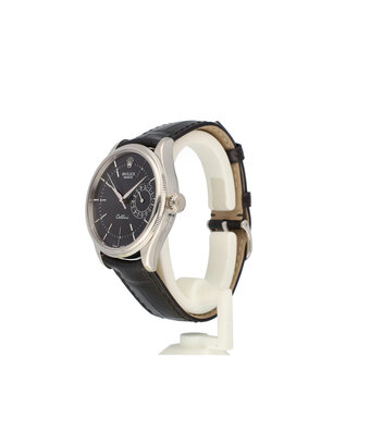 Rolex Cellini Date 39 white gold black | NEW ROLEX STRAP