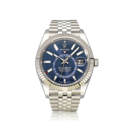 Sky-Dweller 42 steel - white gold blue Jubilee 2024 box + papers